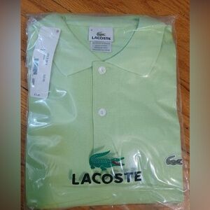 Lacoste Men’s Pastel Green Pique Polo Shirt